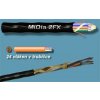 Optický mikrokáblov Midi 2FX 144 vl. AW FLEX, 6x24 vl./trub., HDPE plášť, OD 6,3 mm (6 el.)