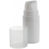 Nordtek packaging SET - Airless dispenser bottle, 5 ml, white, PP + Pump, white, with natural overcap - Airless dávkovač biely 5 ml SET - Airless dispenser bottle, 5 ml, white, PP + Pump, white, with