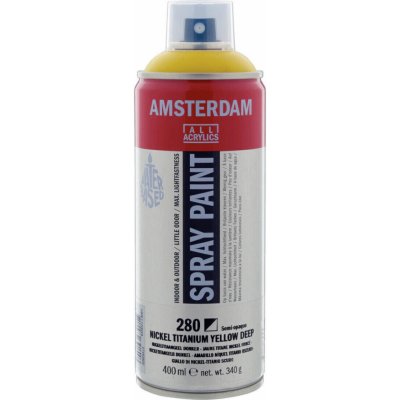 Amsterdam Spray Paint 400 ml 280 Nickel Titanium Yellow Deep