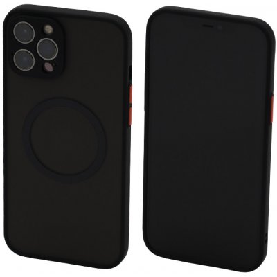 FixPremium - Puzdro Matte s MagSafe pre iPhone 13 Pro, čierna