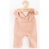 Dojčenské mušelínové zahradníčky New Baby Comfort clothes ružová 68 (4-6m)