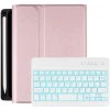 AppleKing puzdro s podsvietenou klávesnicou a priestorom na Apple Pencil na iPad mini 6 / mini 7 - ružové - možnosť vrátiť tovar ZADARMO do 30tich dní