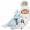 Llorens 84337 NEW BORN CHLAPČEK - realistická bábika bábätko s celovinylovým telom - 43 MA4-84337