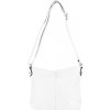 VIOLET dámska crossbody koženková kabelka Biela