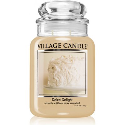 Village Candle Dolce Delight vonná sviečka (Glass Lid) 602 g