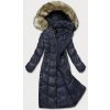 Ľahká dámska zimná bunda MODA203 tmavomodrá XXL