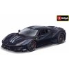 Bburago Ferrari TOP 488 Pista modrá /silver stripe BB26026B 1:24