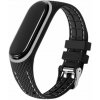 OEM Remienok LIFESTYLE pre hodiny Xiaomi Mi Band 5 / 6 (čierny+ biela)