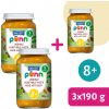 SALVEST Põnn BIO Hovädzie mäso s cestovinami 3 x 190 g