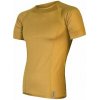 SENSOR COOLMAX TECH pánske tričko kr.rukáv mustard Veľkosť: L