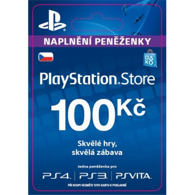 PlayStation Store predplatená karta 100 Kč