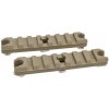 ARES ARES plastová RIS lišta 7 Slot/90 mm pre M-LOK (2kusy) - Piesková