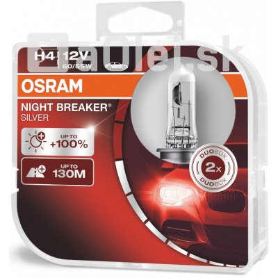 Osram H4 12V 60/55W P43T Night Breaker Silver Box