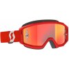 brýle PRIMAL CH červené/bílé, SCOTT - USA (plexi oranžové chrom)