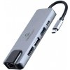 GEM Gembird A-CM-COMBO5-04 USB Type-C 5-in-1 multi-port adapter (Hub + HDMI + PD + LAN)