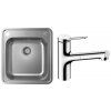 Súprava nerezový drez Hansgrohe S41 43335800, kuchynská batéria Hansgrohe Zesis M33 74800000