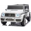 BENEO Mercedes-Benz G63 AMG 4x4 Dvojmiestne, biele, MP3 Prehrávač s USB/AUX a Bluetooth pripojením, MERCEDES_G_XXL_WHITE_Li