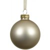 Vianočná ozdoba sklenená guľa Ø 15 cm matná zlatá