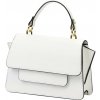 Luka 24-064 biela dámska kožená kabelka 27 x 17 x 10 cm