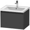 Duravit Ketho.2 - Umývadlová skrinka, 44x63x46 cm, 1 zásuvka, grafit mat K25082049490000