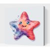 Vymalujsisam.sk Maľovanie podľa čísiel - Veselá hviezdica Veľkosť: 50x50cm, Rám: Na plastovej doske