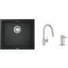 Súprava kuchynská batéria Grohe Concetto 31483DC2, granitový drez Grohe K700 31653AP0, 40535DC0