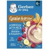 Gerber Mliečna kaša pšenično-ovsená banán a malina 200 g