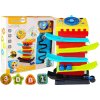 LEAN TOYS Vzdelávacia veža - šmýkačka, triedič