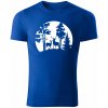 T-ričko Forest pánske tričko Farba trička: Kráľovská Modrá, Farba potlače: Biela, Veľkosť: 4XL