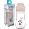 Canpol babies fľaša so širokým hrdlom Exotic Animals ružová 240 ml
