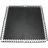 Čierna penová puzzle podložka (4 ks) ONE FITNESS - dĺžka 122 cm, šírka 122 cm, výška 1 cm