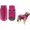 BUNDA OBLEČENIE PRE PSA REFLEXNÁ TEPLÁ ZIMNÁ VESTA RUŽOVÁ XL