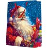 Darčeková taška vianočná 30x12x41 cm Santa Claus with gift boxes