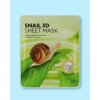 Missha Snail 3D Sheet Mask pleťová maska 23 g