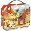Janod Panoramatické puzzle v kufríku Antika a Mytológia 100 ks