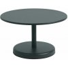 Muuto Stolík Linear Steel Coffee Table Ø70, dark green