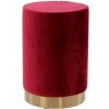 JAKS ZAMATOVÁ TABURETKA BORDOVÁ PHO5871