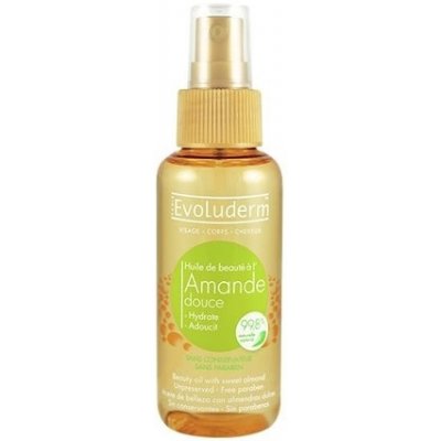Evoluderm skrášľujúce olej na pleť a vlasy s výťažkom z mandlí (Beauty Oil With Sweet Almond) 100 ml