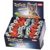 Plyšové hračky pre mačky v tvare vtáčikov s navíjacím listom Nobby Vtáčik 10cm v balení 24ks
