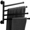 Kúpeľňový držiak na uteráky - čierny Ruhhy 24474
