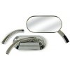 Vlastné oválne zrkadlo. Chróm