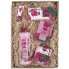 Rose of Bulgaria sprchový gél s ružovou vodou 330 ml + toaletné mydlo s ružou 100 g + krém na ruky s ružovou vodou 75 ml, pre ženy
