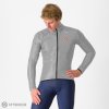 Castelli SQUALL SHELL bunda, strieborná XXL