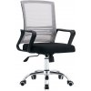 Kondela Kancelárska stolička, sieťovina sivohnedá TAUPE/látka čierna, APOLO 2 NEW