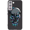 Picasee silikónový čierny obal pre Samsung Galaxy S22 5G - EARTH - Lebka 3.0