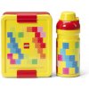 Lego Brick desiatový set (fľaša box) - červená/žltá