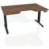 Pracovný stôl Motion Ergo, PO, 2S, 180x70,5-120,5x90 cm, orech/čierna - 1 kus - 1 KS - pamäťové - 60 mesiacov - elektrický polohovateľný - stôl - 90 cm - Hobis - Motion Ergo - 180 cm - 70,5 - 120,5 cm