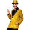 Pánske sako s flitrami, zlaté a čierne, GOMBÍKY, DISCO KARNEVAL, XL