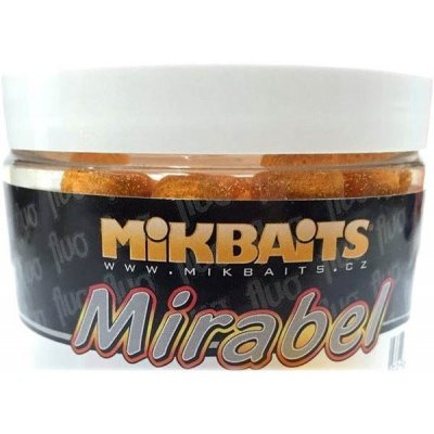 Mikbaits – Mirabel Fluo Boilie Polnočný pomaranč 12 mm 150 ml