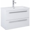Roca Kwadro skrinka 79.8x38.4x53 cm závesná kúpeľňová skrinka pod umývadlo biela A857970806